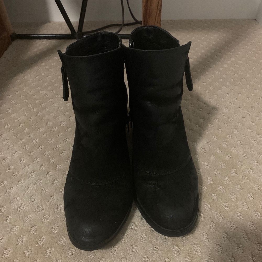 Womens distressed booties